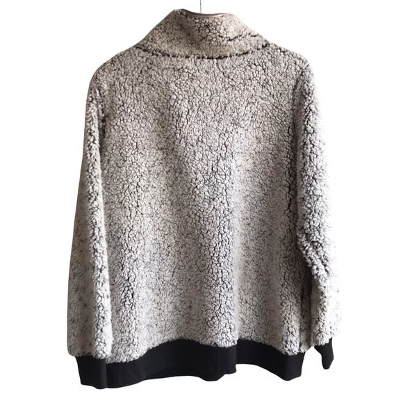 Maurice's Sherpa Pullover Fleece Sweater Pockets Sweatshirt Jumper Size XXL Gray - Picture 14 of 16